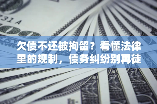 北京欠债不还被拘留？看懂法律里的规制，债务纠纷别再徒劳奔波