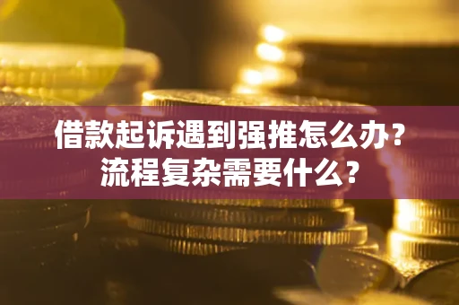 北京借款起诉遇到强推怎么办？流程复杂需要什么？