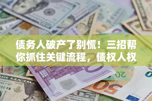 北京债务人破产了别慌！三招帮你抓住关键流程，债权人权益不再缩水