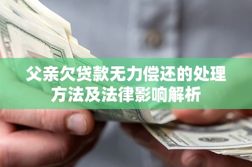 北京父亲欠贷款无力偿还的处理方法及法律影响解析