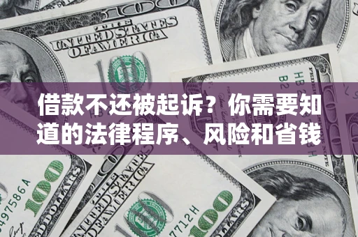 北京借款不还被起诉？你需要知道的法律程序、风险和省钱技巧